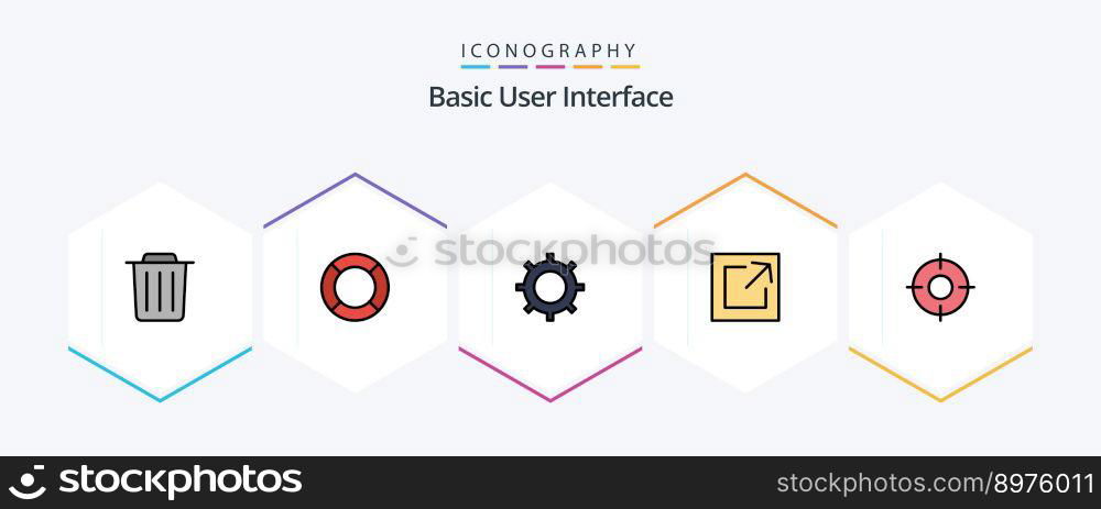 Basic 25 FilledLine icon pack including location. basic. basic. share. export