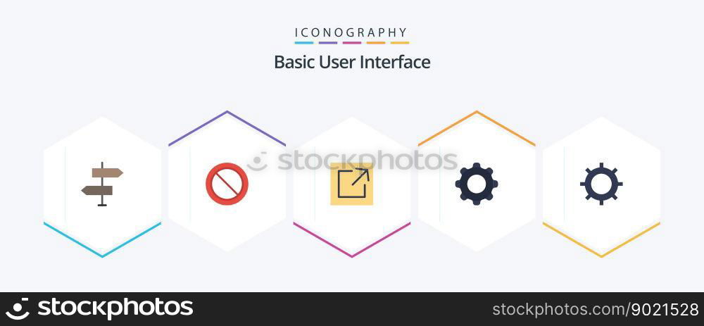 Basic 25 Flat icon pack including basic. mobile. set. interface. application