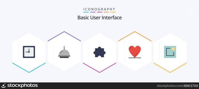 Basic 25 Flat icon pack including . . plugin. notification. activity