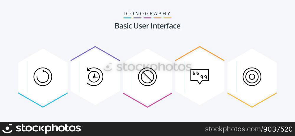 Basic 25 Line icon pack including . line. interface."e