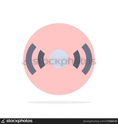 Basic, Essential, Signal, Ui, Ux Abstract Circle Background Flat color Icon