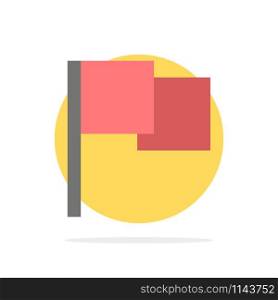 Basic, Flag, Ui Abstract Circle Background Flat color Icon