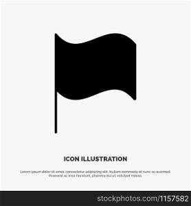 Basic, Flag, Ui solid Glyph Icon vector