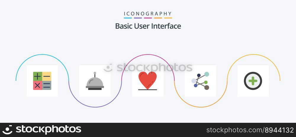 Basic Flat 5 Icon Pack Including . export. plus