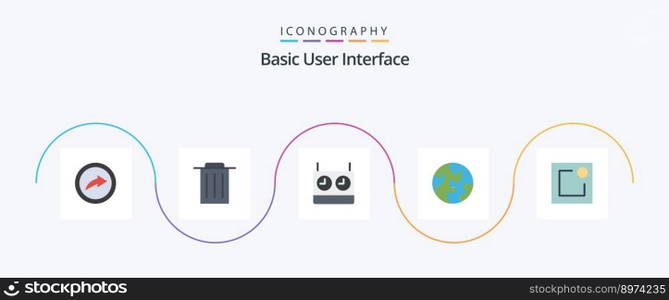Basic Flat 5 Icon Pack Including . timer. notification. activity