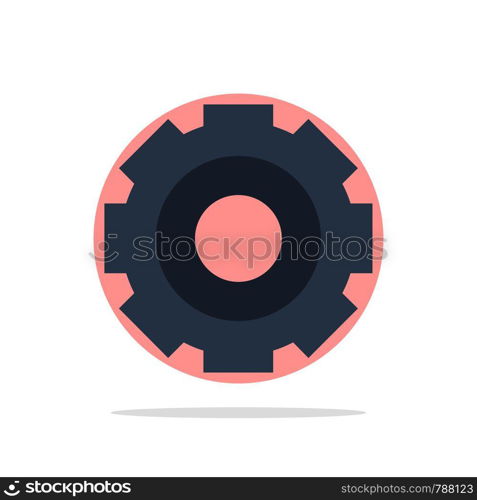 Basic, General, Job, Setting, Universal Abstract Circle Background Flat color Icon