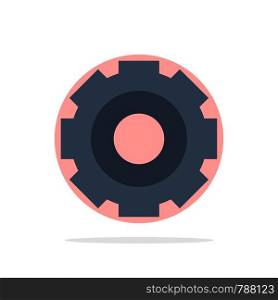 Basic, General, Job, Setting, Universal Abstract Circle Background Flat color Icon