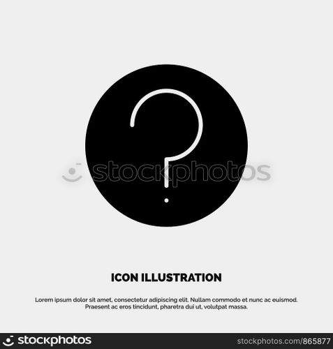 Basic, Help, Ui, Mark solid Glyph Icon vector