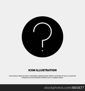 Basic, Help, Ui, Mark solid Glyph Icon vector