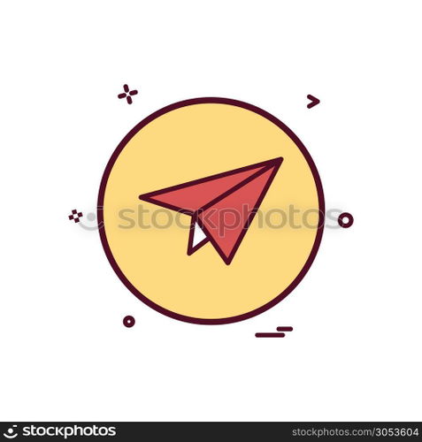 Basic icon plane set share vector design