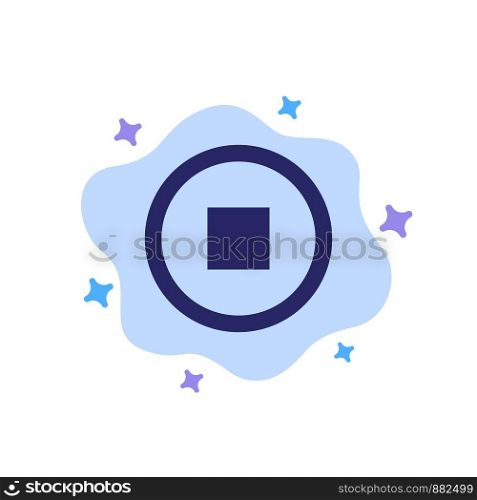 Basic, Interface, User Blue Icon on Abstract Cloud Background