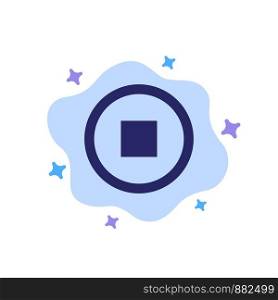 Basic, Interface, User Blue Icon on Abstract Cloud Background