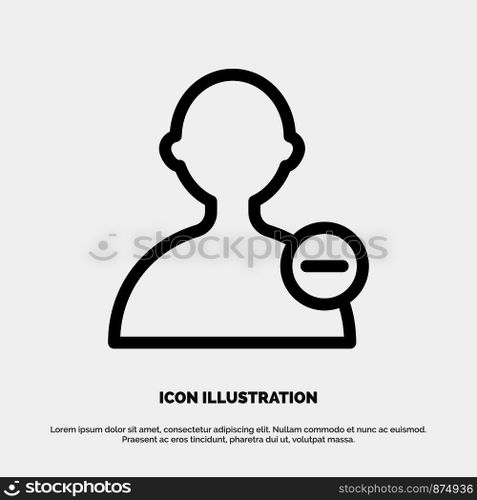 Basic, Interface, User Line Icon Vector