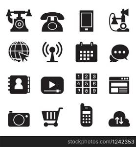 Basic Phone & application Icons Set