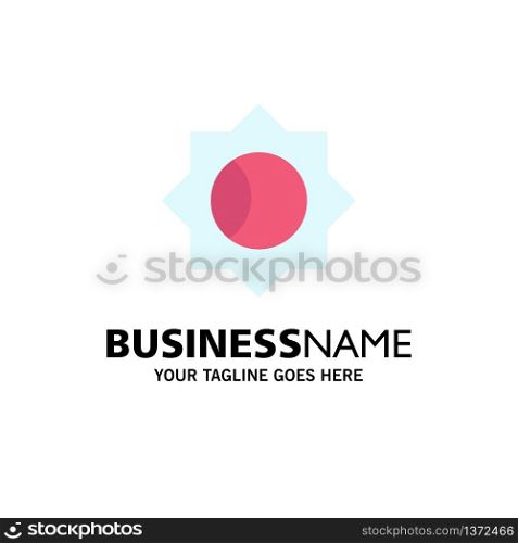 Basic, Setting, Ui Business Logo Template. Flat Color