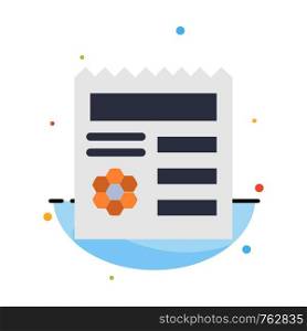 Basic, Ui, Manu, Document Abstract Flat Color Icon Template