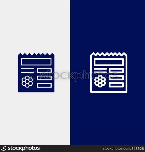 Basic, Ui, Manu, Document Line and Glyph Solid icon Blue banner Line and Glyph Solid icon Blue banner