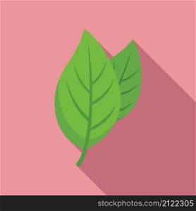 Basil spice plant icon flat vector. Herb leaf. Cooking plant. Basil spice plant icon flat vector. Herb leaf