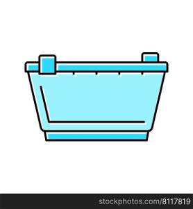 basin plastic color icon vector. basin plastic sign. isolated symbol illustration. basin plastic color icon vector illustration