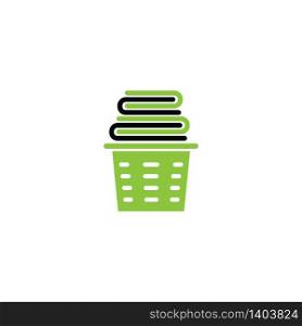 Basket and clothing icon, illustration design template