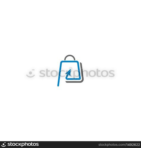 Basket, Bag, Concept online shop logo icon illustration