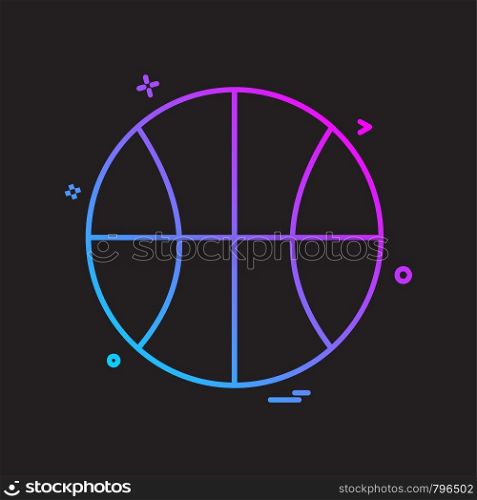 basket ball icon design vector