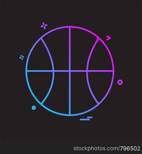 basket ball icon design vector