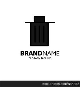 Basket, Been, Delete, Garbage, Trash Business Logo Template. Flat Color
