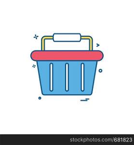 basket buy cart shop shopping shopping basket shopping cart icon vector desige