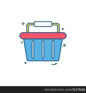 basket buy cart shop shopping shopping basket shopping cart icon vector desige