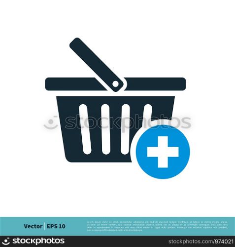 Basket Cart Shopping, e-Commerce Icon Vector Logo Template Illustration Design. Vector EPS 10.