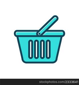 Basket case shopping bag trendy icon
