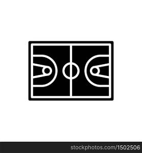 basket field icon glyph style design