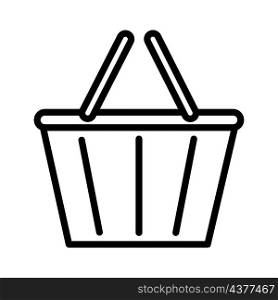 Basket for groceries icon. Shopping time. Logo design. Simple art. Flat emblem. Vector illustration. Stock image. EPS 10.. Basket for groceries icon. Shopping time. Logo design. Simple art. Flat emblem. Vector illustration. Stock image.