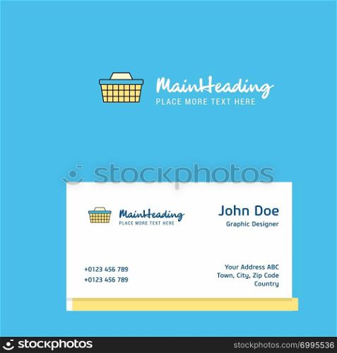Basket logo Design with business card template. Elegant corporate identity. - Vector