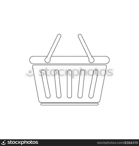 basket logo stock vektor template