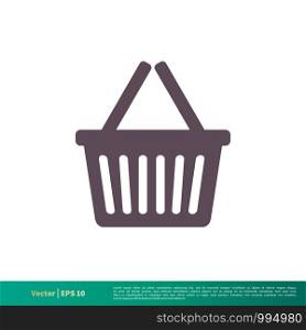 Basket, Retail, e-Commerce Icon Vector Logo Template Illustration Design. Vector EPS 10.