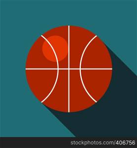 Basketball ball icon. Flat illustration of basketball ball vector icon for web design. Basketball ball icon, flat style