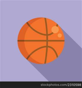Basketball ball icon flat vector. Active sport. Daily exercise. Basketball ball icon flat vector. Active sport