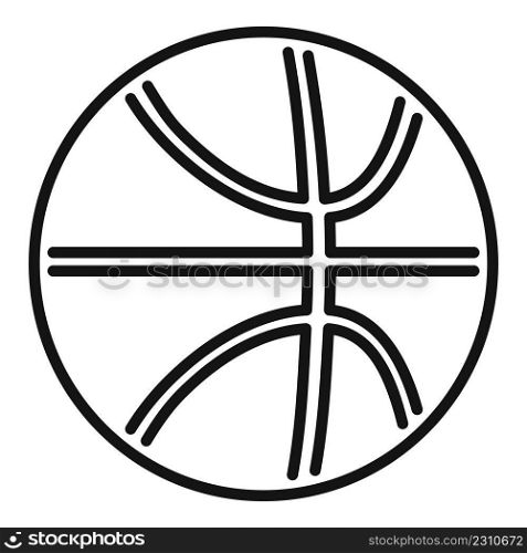 Basketball ball icon outline vector. Active sport. Daily exercise. Basketball ball icon outline vector. Active sport