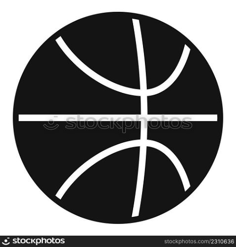 Basketball ball icon simple vector. Active sport. Daily exercise. Basketball ball icon simple vector. Active sport