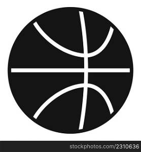 Basketball ball icon simple vector. Active sport. Daily exercise. Basketball ball icon simple vector. Active sport