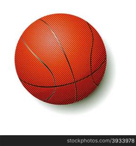 Basketball ball. Isolated on the white background