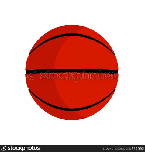Basketball ball sport vector icon play game. Isolated circle orange equipment. Recreation element item club