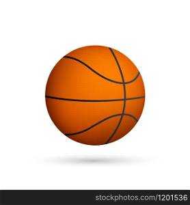 Basketball ball. Vector illustration isolated on white background. Basketball ball. Vector illustration isolated on white background.
