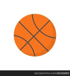 Basketball ball. Vector isolated on white background.. Basketball ball