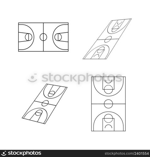 basketball court icon vector illustration design