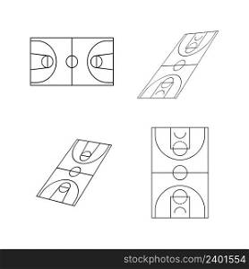 basketball court icon vector illustration design