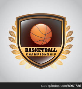 Basketball design vector image