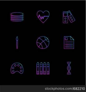 basketball , dna , brush , heart beat , cpu , basketball , file , paint , dna , paint plate ,icon, vector, design, flat, collection, style, creative, icons